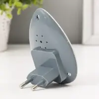 Ночник RISALUX &laquo;Светлячок&raquo; с датчиком освещения, 3 LEDх1 Вт, 10 см, 220 В, серебряный