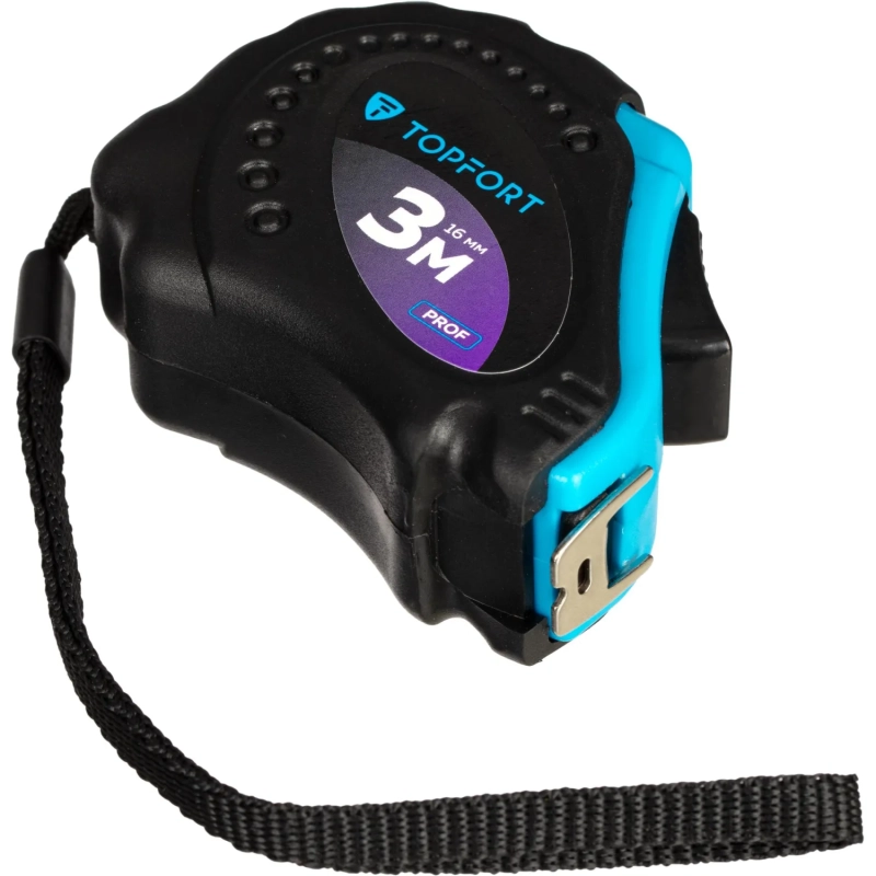 Рулетка 3мх16 мм с автостопом  Topfort Prof