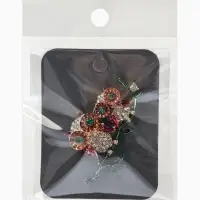 Брошь &laquo;Совы&raquo; на ветке, цветная в золоте