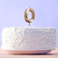 Свеча для торта, цифра &laquo;0&raquo;, 11.5&times;2.3 см