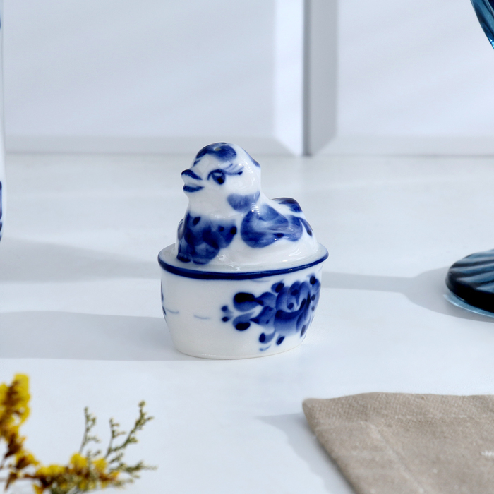 Тарелка для яиц Тарелка для яиц "Наседка" гжель