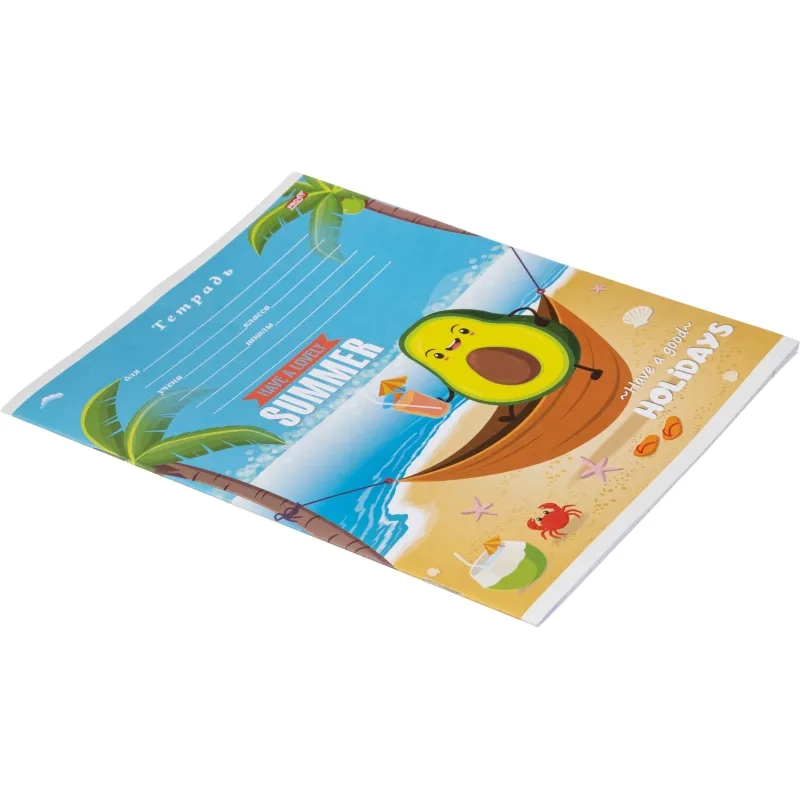 Тетрадь клетка 12л. Фруктовый отдых, ассорти, 12-4375