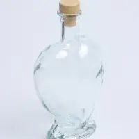 Ваза - бутылка декоративная &laquo;Сердце&raquo;, для песочной церемонии, 12.5&times;6.5&times;19 см, 500 мл