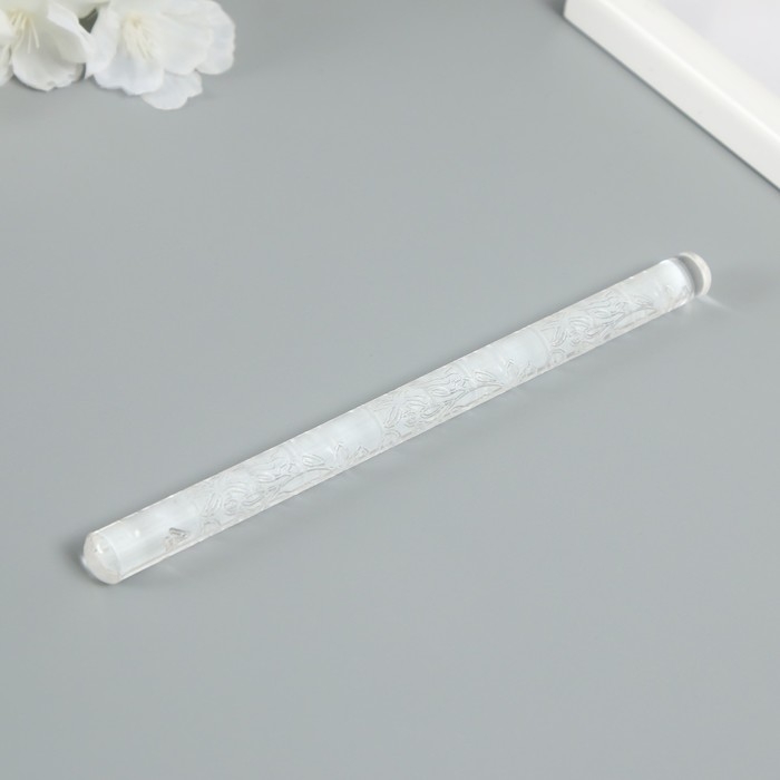 Скалка для творчества акрил  Скалка для творчества акрил "Полевой цветок" 16х1 см