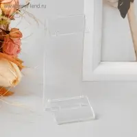 Подставка под серьги, кольцо, 4×4×9.5 см, оргстекло 1.5 мм Подставка под серьги, кольцо, 4×4×9.5 см, оргстекло 1.5 мм