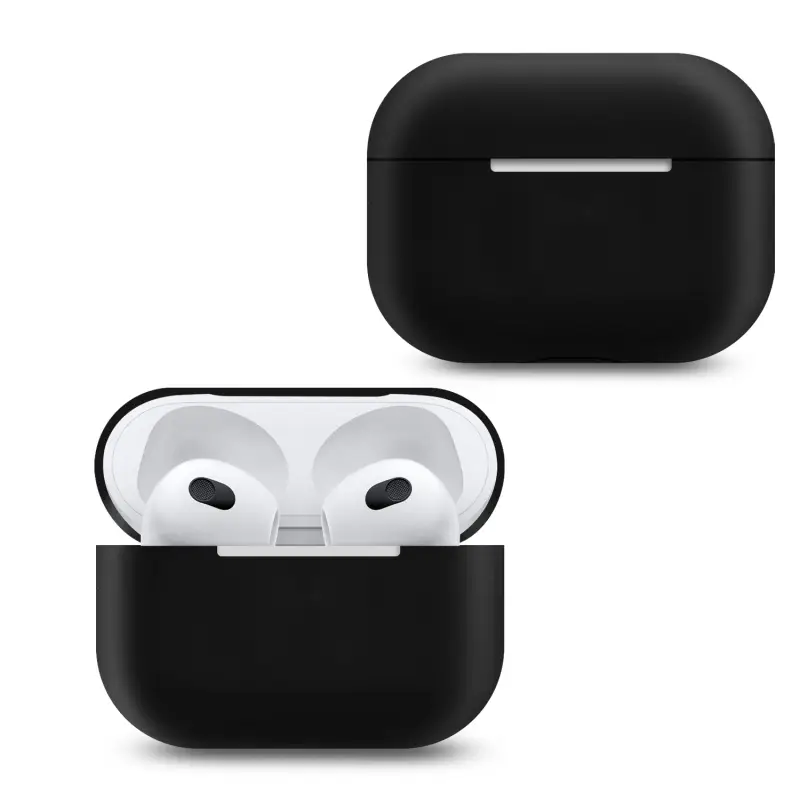 Чехол для AirPods 3 Silicone Black PL
