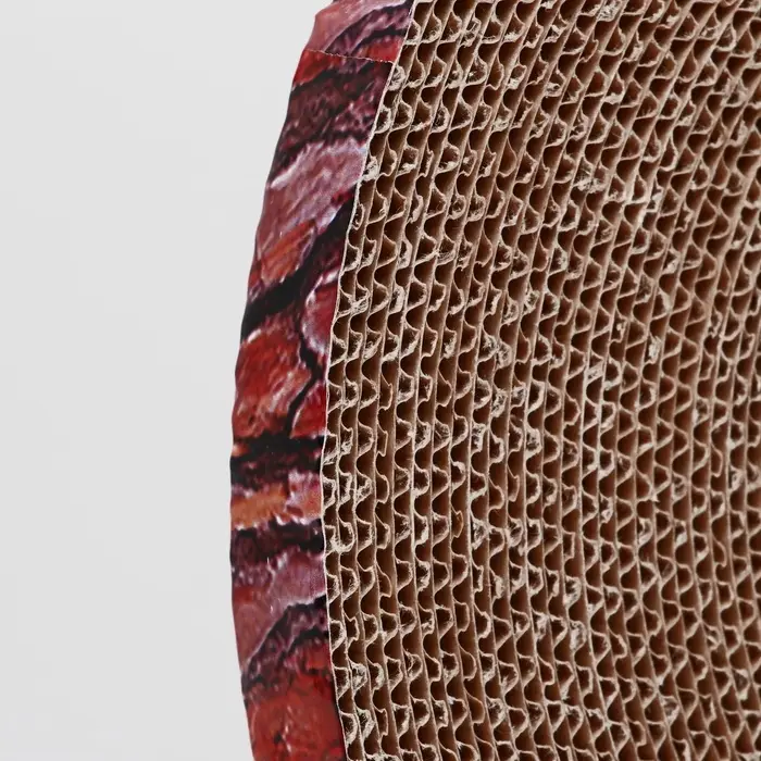 Гофрокогтеточка &laquo;Пижон. Спил сосны&raquo;, 28&times;2.5 см, с пропиткой, круглая