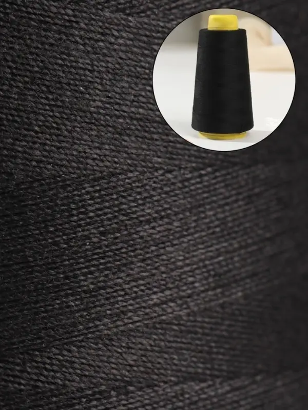 Нитки 40/2, 2700 м, чёрные