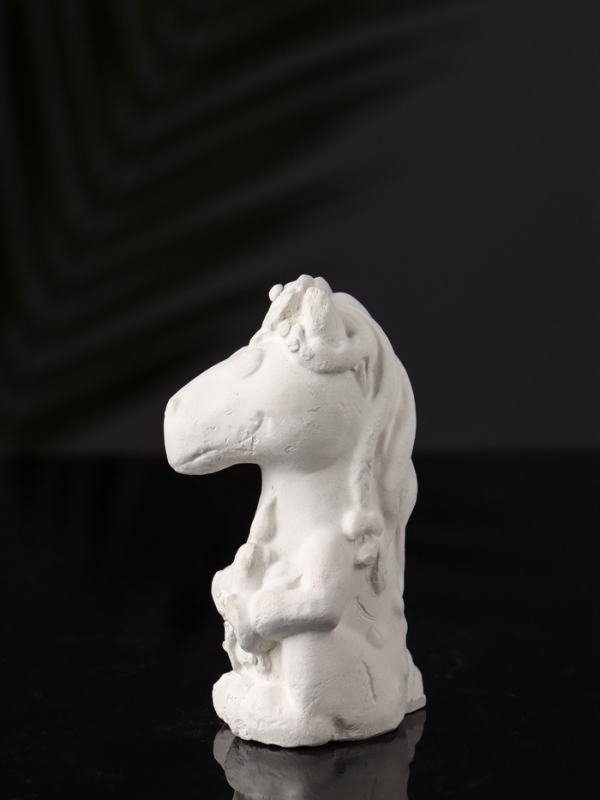 Фигура под роспись  Фигура под роспись "Лошадка с косой"  9х5х5 см