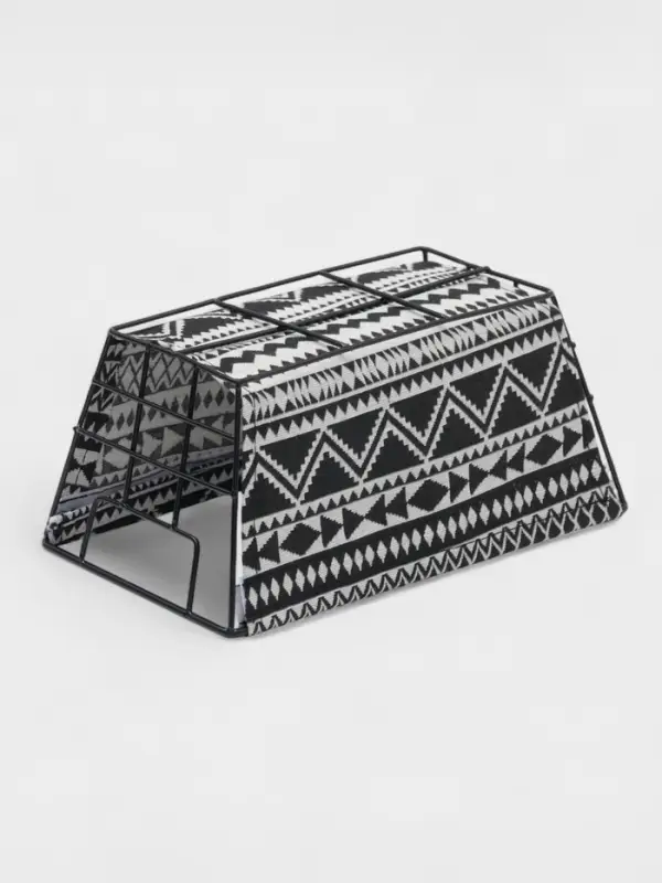 Корзина для хранения Доляна &laquo;Марокко&raquo;, 25&times;15&times;11.5 см, чёрная