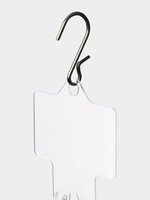 Стрип лента с подвесом на 12 крючков, L=63.5 см, 10 шт. прозрачный