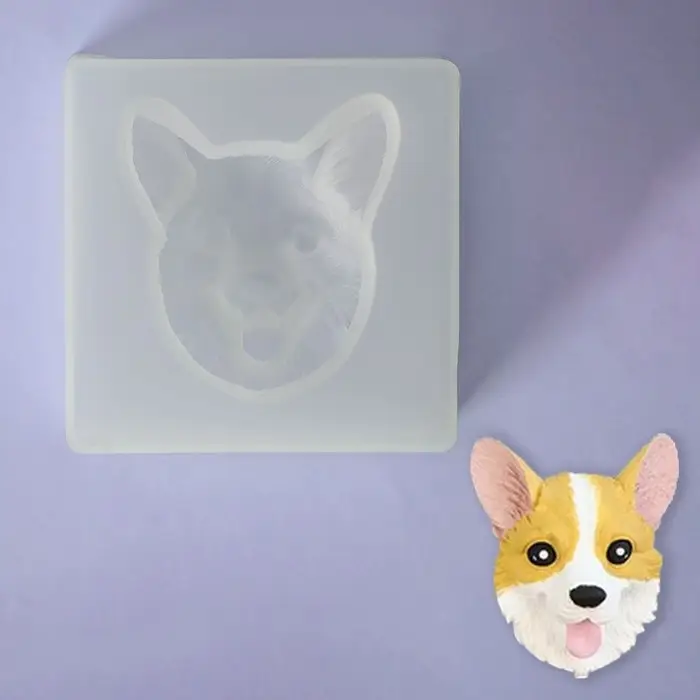 Молд «Мордашка», силикон, 8×8×2,3 см, цвет белый