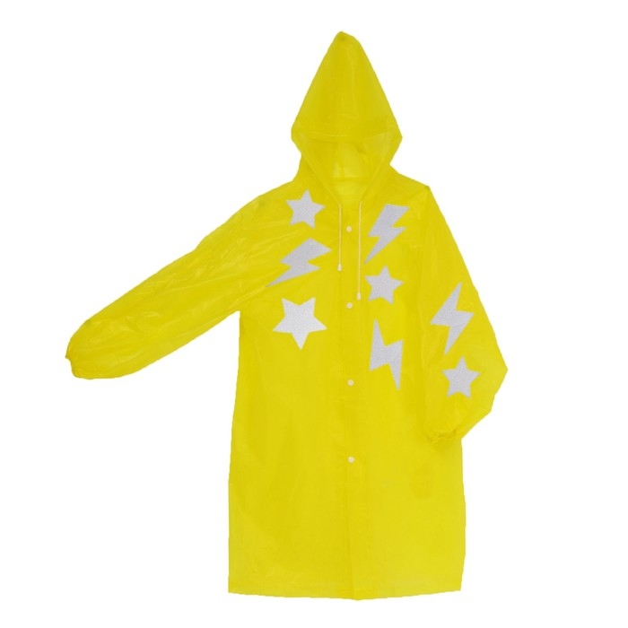 Дождевик «Молния» со светоотражающими наклейками, рост 120-160 см Дождевик «Молния» со светоотражающими наклейками, рост 120-160 см