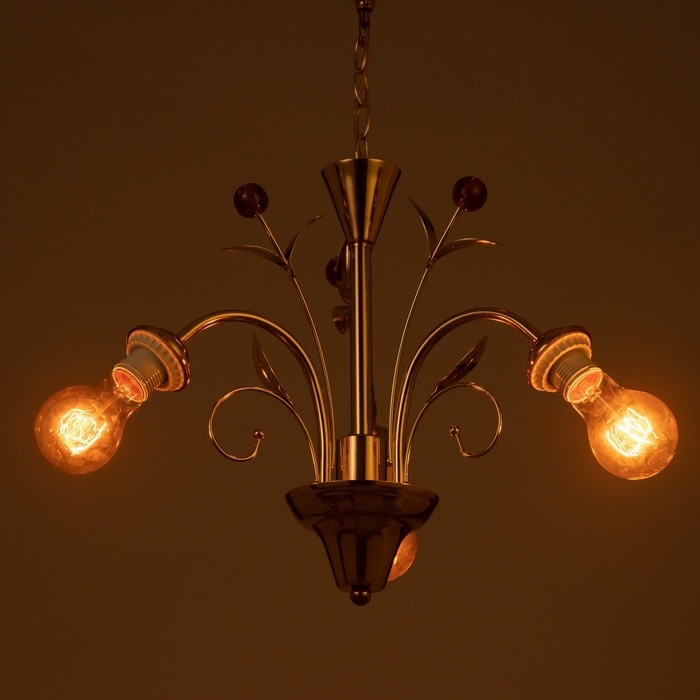 Люстра Люстра "Глори" БП 3х40Вт Е27 Золото МОДЕЛЬ: 2600545