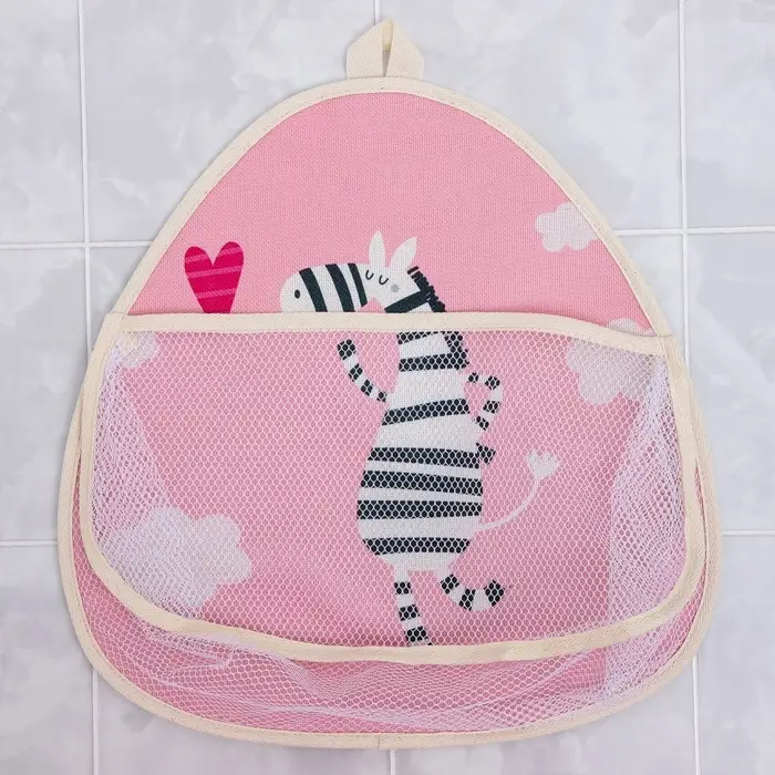 Сетка для хранения игрушек в ванной с петелькой &laquo;Зебра&raquo;