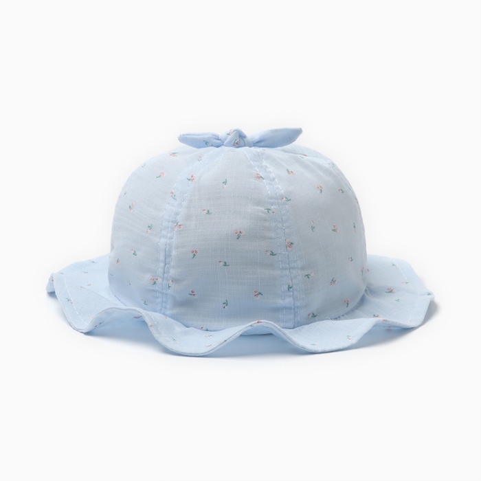 Панама детская Панама детская "Колокольчик" MINAKU, цвет голубой, р-р 48