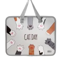 Папка с ручками &laquo;Лапки&raquo;, А4, пластиковая, 70 мм, 322&times;256 мм