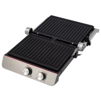 Электрогриль HYG-5047 2200Вт серебристый