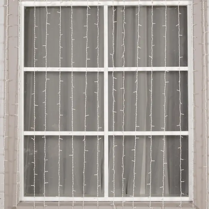 ЗАНАВЕС SPEC. IP44, УМС, Ш:2 м, В:7.4 м, Н.Б. 3W LED-1480/370-220V, мерцание, БЕЛЫЙ