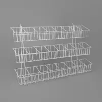 Стойка прикассовая 88.5&times;24&times;56 см, размер ячейки 12.5&times;12&times;13 см, белая