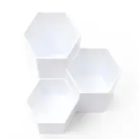 Органайзер для хранения, 3 секции, 12&times;11.5&times;11.5 см, пластиковый