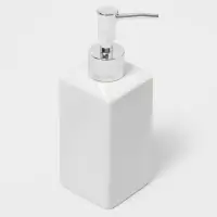 Аксессуары для ванной &laquo;Лодж&raquo;, 3 предмета: мыльница, дозатор для мыла 350 мл, стакан, белые