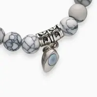 Браслеты парные &laquo;Неразлучники&raquo; на магните, сердце, чёрно-белые в серебре, d=6 см