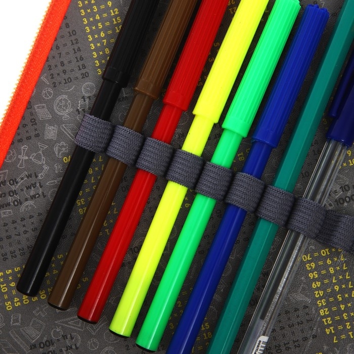 Пенал 1 секция, 115 х 205 мм, с наполнением 16 предметов, Calligrata Пенал 1 секция, 115 х 205 мм, с наполнением 16 предметов, Calligrata "Тачка" ламинированный картон, 30П26/set