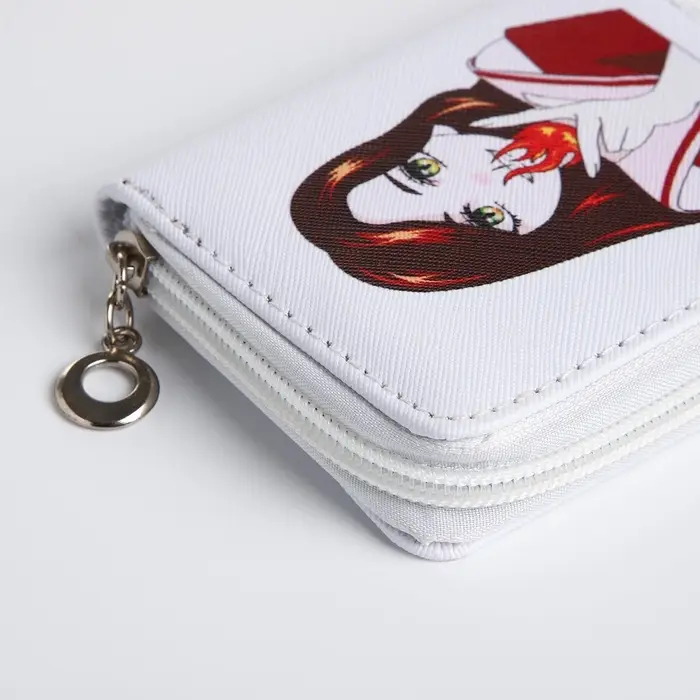 Кошелёк детский на молнии Выбражулька &laquo;Огонь&raquo;, белый