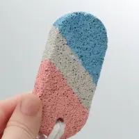 Пемза для педикюра, с подвесом, 9×4 см, в коробке, разноцветная