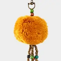 Брелок плетеный, 22 см, цв. оранжевый Брелок плетеный, 22 см, цв. оранжевый