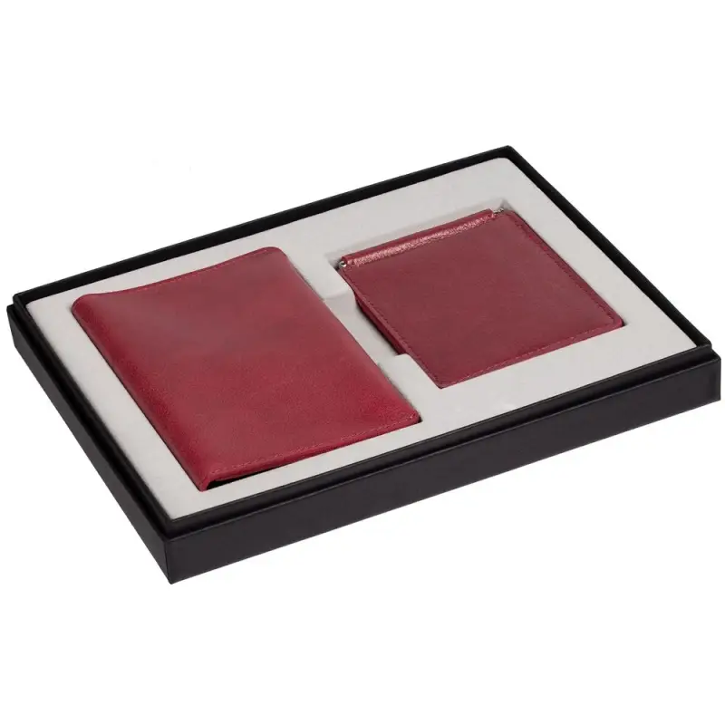 Набор Apache Billfold, темно-красный Набор Apache Billfold, темно-красный