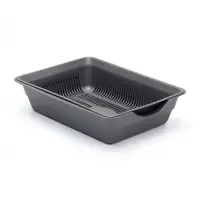Туалет глубокий с сеткой 36&times;25&times;9 см, серый