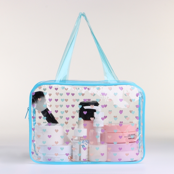 Косметичка на молнии, цвет голубой Косметичка на молнии, цвет голубой