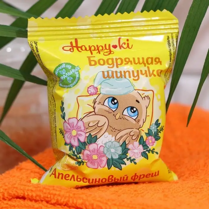 Шипучее средство для ванн «Хеппики. Бодрящая шипучка» детское, ароматизированное, 40 г Шипучее средство для ванн «Хеппики. Бодрящая шипучка» детское, ароматизированное, 40 г