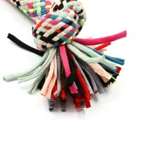 Игрушка для больших собак канатная "2 узла" огромная до 190 г, до 38 см