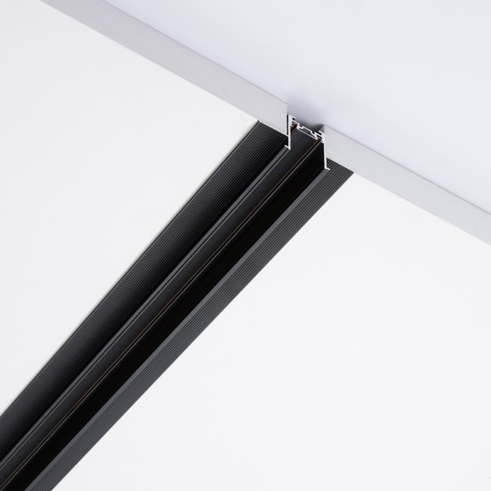 Шинопровод магнитный трековый встраиваеммый ULTRA Шинопровод магнитный трековый встраиваеммый ULTRA "Слим-100"2жильный черный 200 см