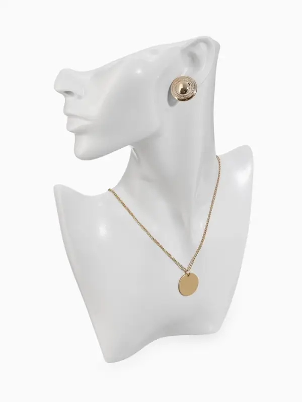 Бюст для украшений &laquo;QF. Половина лица&raquo;, отверстие под серьгу, 18&times;5&times;26 см, белый