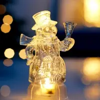 Фигурка с подстветкой &laquo;Снеговик&raquo;, 13 см, 1 LED, LR44&times;3, тёплый белый