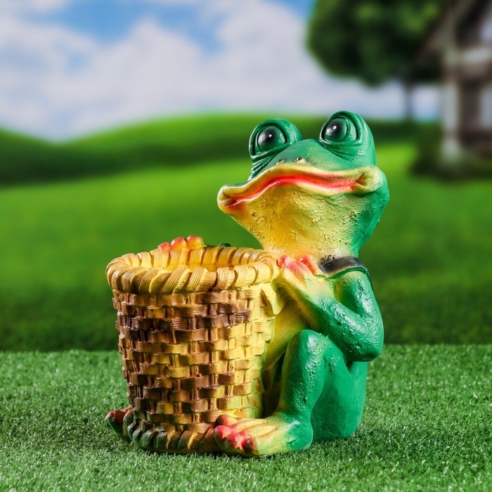 Фигурное кашпо  Фигурное кашпо "Лягушка" 17х17х23 см