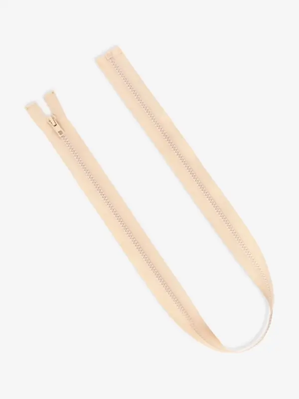 Молния &laquo;Трактор&raquo;, №5, разъёмная, замок автомат, 80 см, светло-бежевая