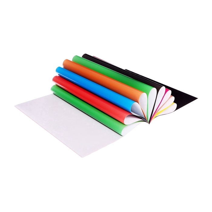 Бумага цветная А4, 16 листов, 8 цветов, Calligrata, мелованная, на скобе