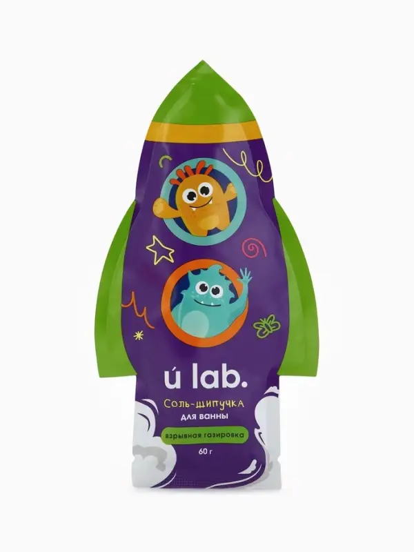 Соль для ванны &laquo;Монстрики&raquo;, 60 г, аромат взрывная газировка, ULAB