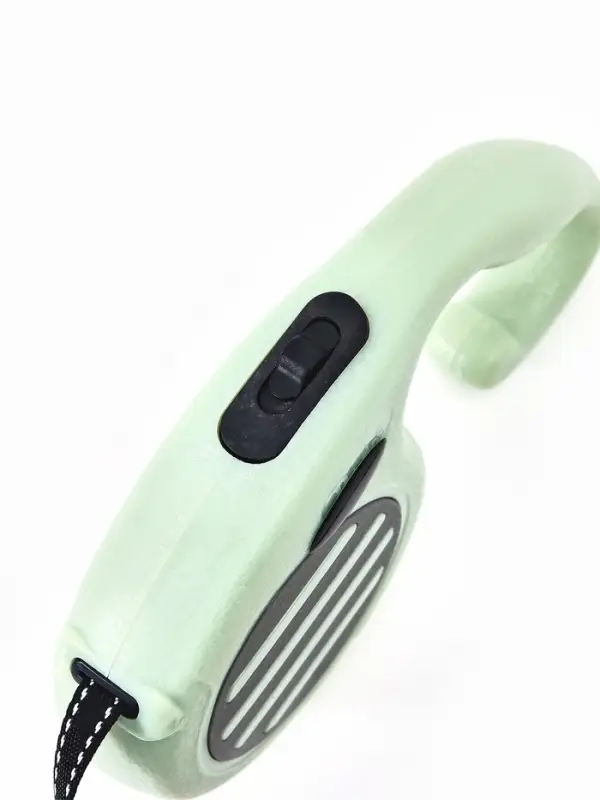 Рулетка - поводок для собак, лента  3 м, зелёная