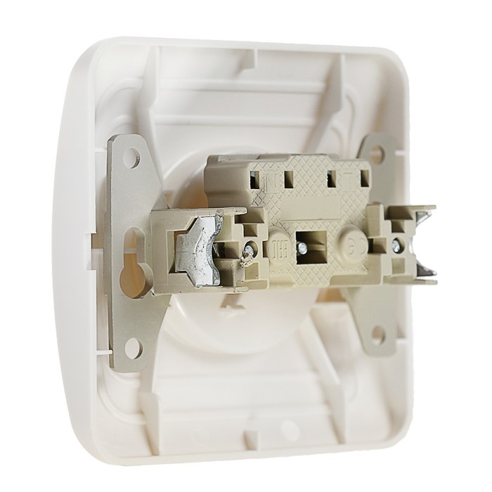 Розетка одноместная Luazon Lighting  Розетка одноместная Luazon Lighting "ЕКБ", 10 А, скрытая, без з/к, белая