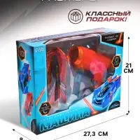 Антигравитационная машинка LASER, управление лазером, работает от аккумулятора, ездит по стенам, цвет красный