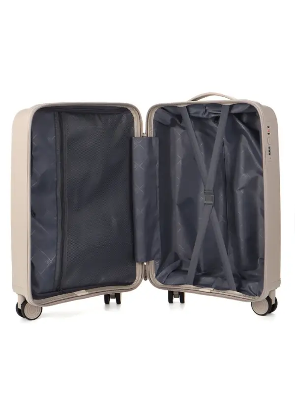 Чемодан на колёсах, 20", кодовый замок, 36&times;20&times;54 см, светло-бежевый