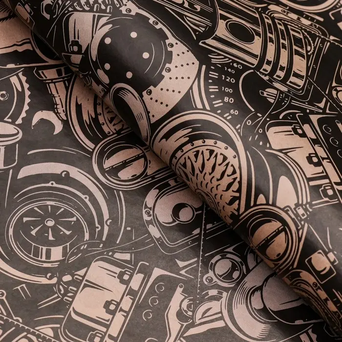 Бумага упаковочная, глянцевая «Стиль», двусторонняя, 50×70 см