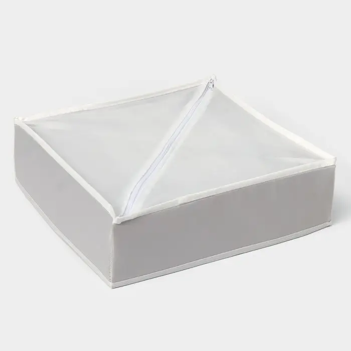 Органайзер для хранения белья LaDо́m, 7 ячеек, 34&times;30.5&times;10 см, серый