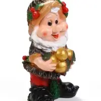 Садовая фигура из полистоуна &laquo;Гном с жёлудями&raquo;, 47&times;26 см